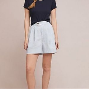 Anthropologie Pinstriped Shorts